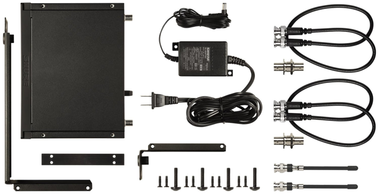 Shure BLX14R Wireless Rack-mount Instrument System with Beta 98H/C Clip-on Gooseneck Microphone - J11 Band