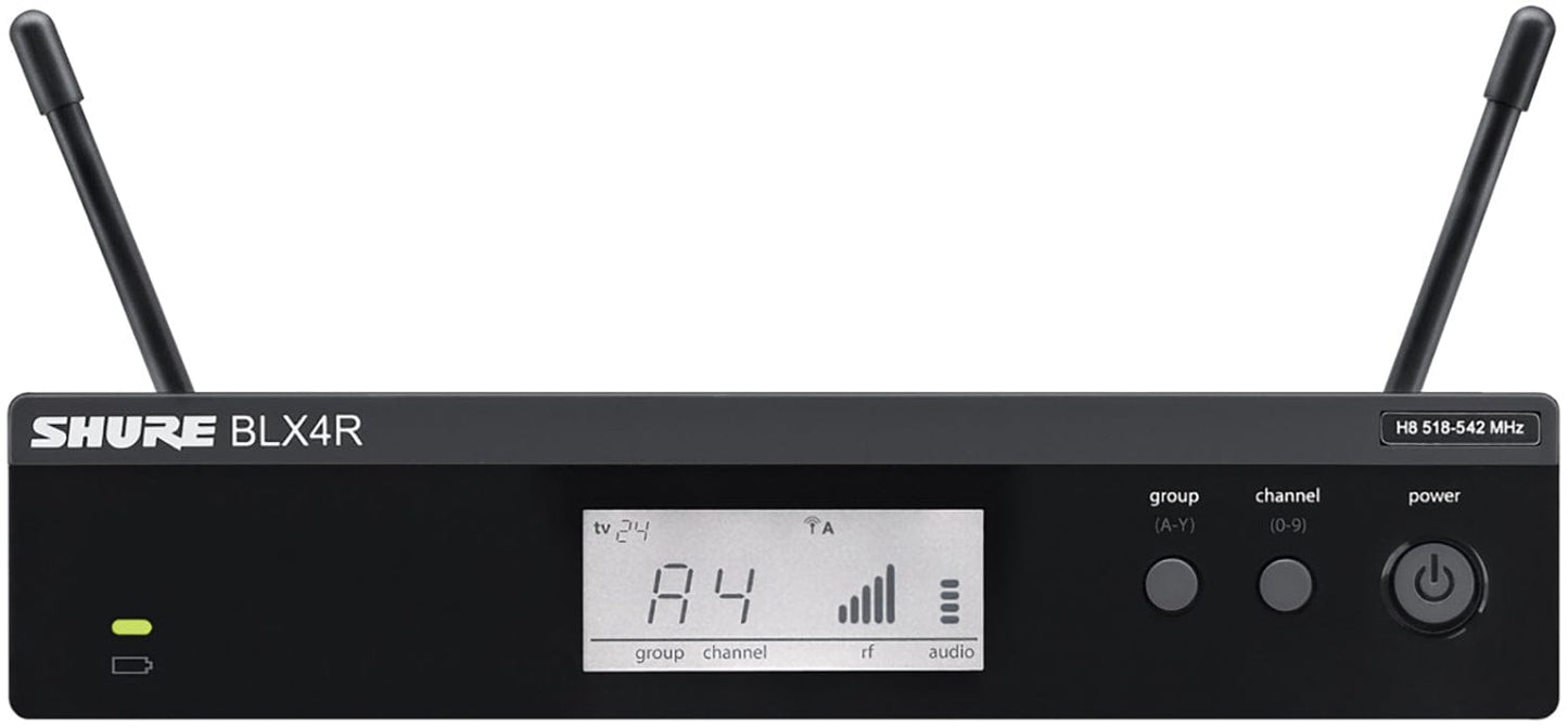Shure BLX14R Wireless Rack-mount Guitar System - H11 Band