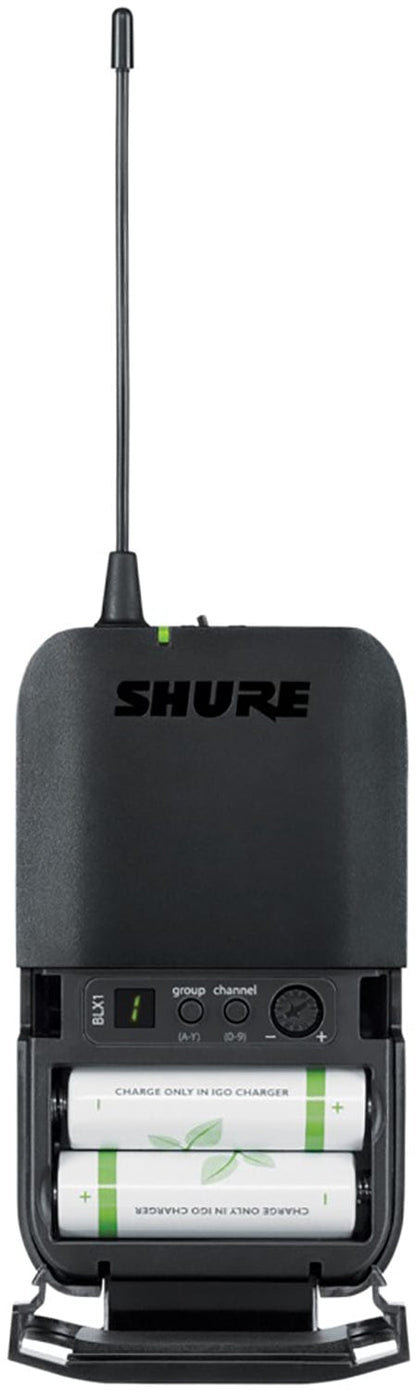 Shure BLX14R Wireless Rack-mount Guitar System - H11 Band
