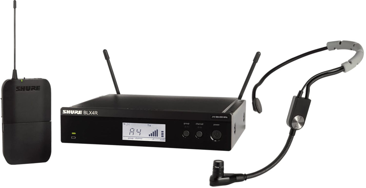 Shure BLX14R Wireless Rack-mount Headset System with SM35 Headset Microphone - H11 Band