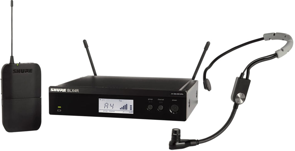Shure BLX14R Wireless Rack-mount Headset System with SM35 Headset Microphone - H11 Band