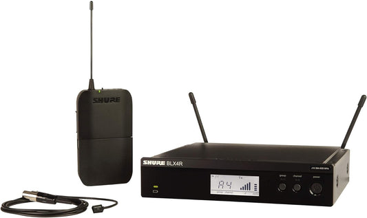Shure BLX14R Wireless Rack-mount Presenter System with WL93 Miniature Lavalier Microphone - H11 Band