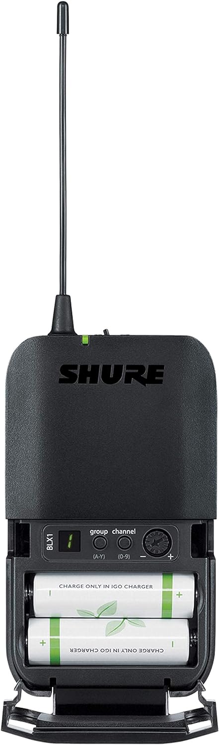 Shure BLX14R Wireless Rack-mount Presenter System with WL93 Miniature Lavalier Microphone - H11 Band