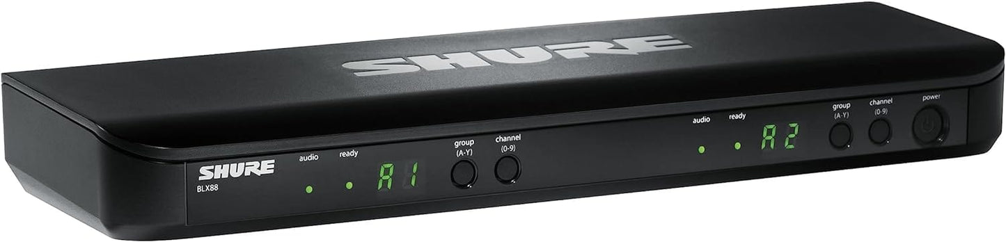 Shure BLX188 Wireless Dual Presenter System with Two CVL Lavalier Microphones - H11 Band