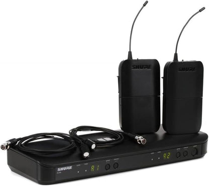 Shure BLX188 Wireless Dual Presenter System with Two CVL Lavalier Microphones - J11 Band