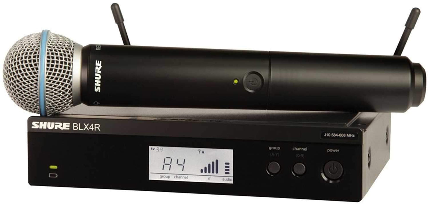 Shure BLX24RB58 Wireless Rachmount Handheld Mic with Beta58 H9