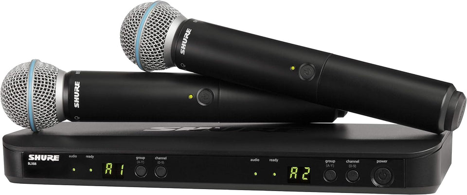 Shure BLX288 Wireless Dual Vocal System with 2x Beta 58A - H10 Band