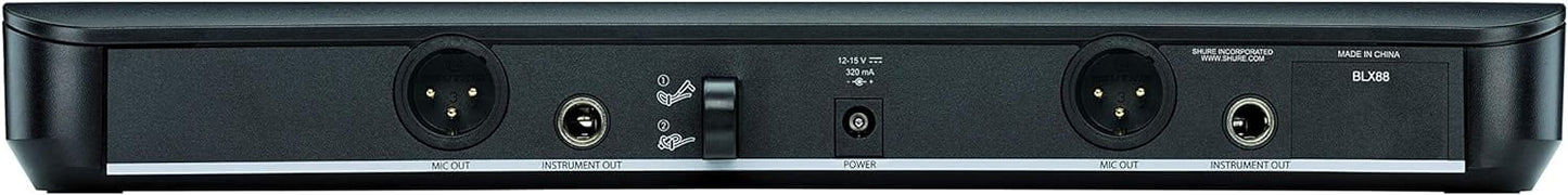 Shure BLX288 Wireless Dual Vocal System with 2x Beta 58A - H10 Band