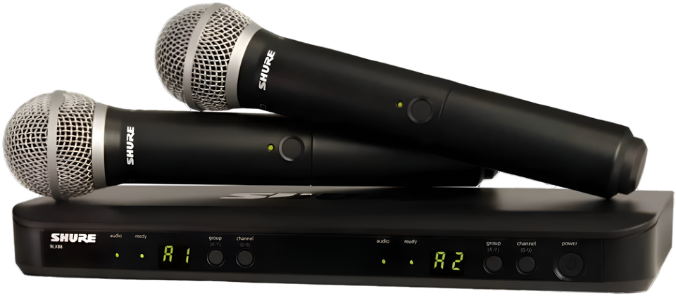 Shure BLX288/PG58 Dual Wireless Mic System H10