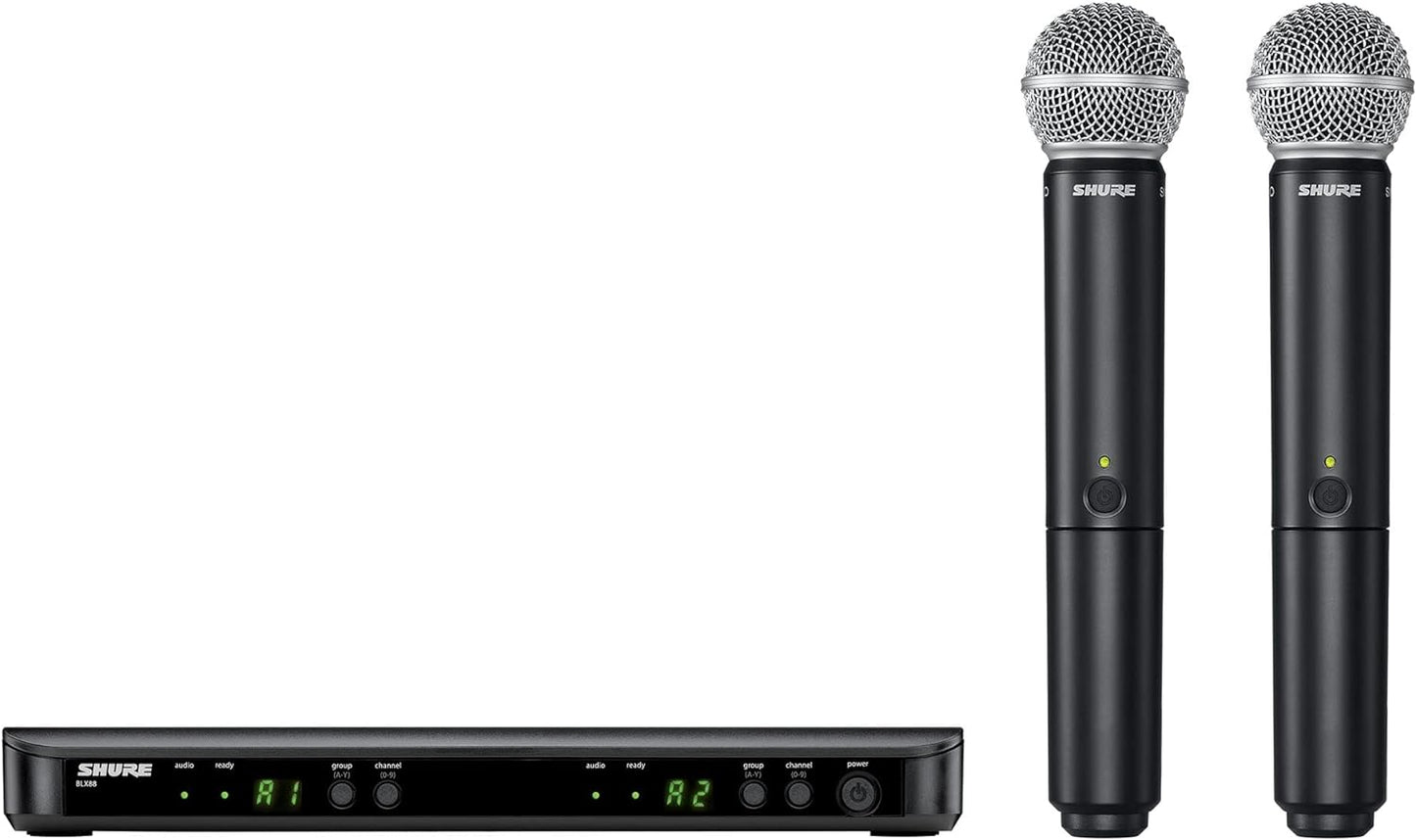 Shure BLX288 Wireless Dual Vocal System with 2x SM58 - H11 Band