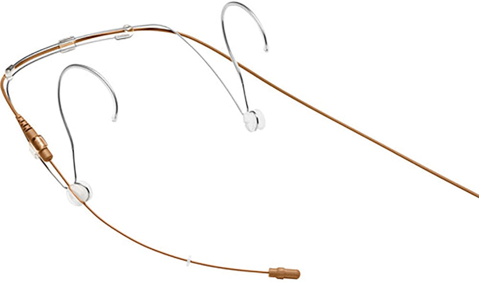 Shure DH5C/O-LM3 DuraPlex Omnidirectional Subminiature Headset Microphone - LEMO3 Plug - Cocoa