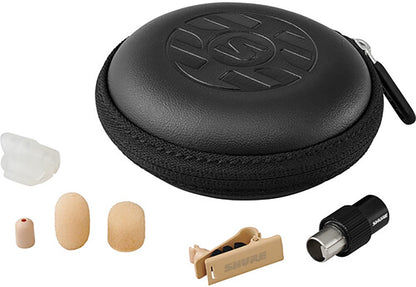 Shure DL4T/O-MTQG-A DuraPlex Omnidirectional Subminiature Waterproof Microphone - MTQG Plug - Tan