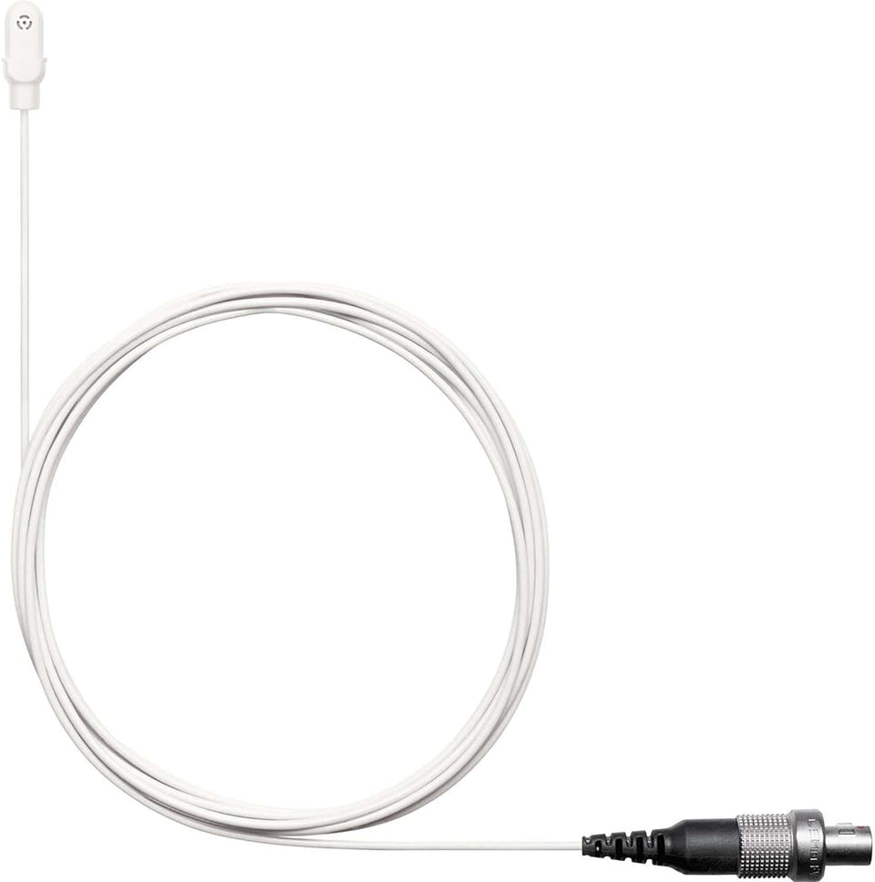 Shure DL4W/O-LM3-A DuraPlex Omnidirectional Subminiature Waterproof Microphone - LEMO3 Plug - White