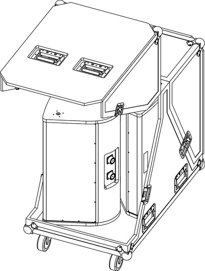d&b audiotechnik E7425.000.01 Touring Case for M2 - Holds 2
