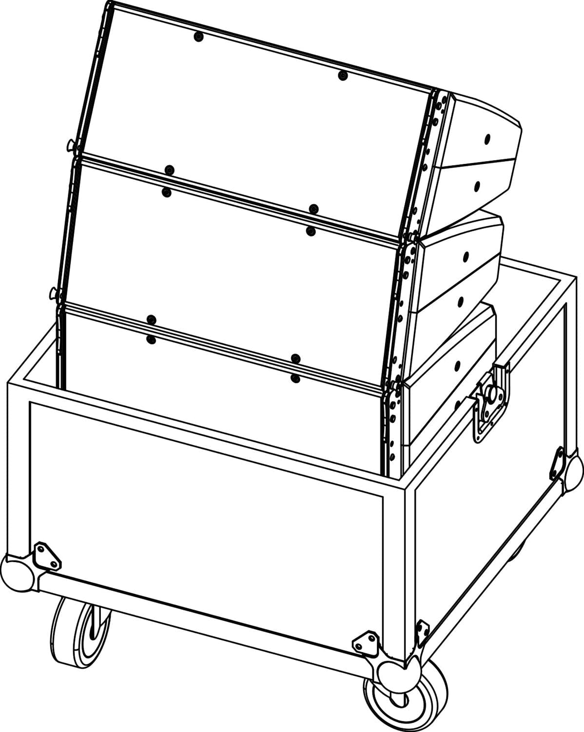 d&b audiotechnik E7451.000 Touring Case for T10 - Holds 4