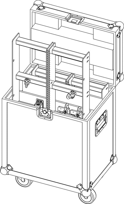 d&b audiotechnik E7455.000 Touring Case for T Flying Frame - Holds 2