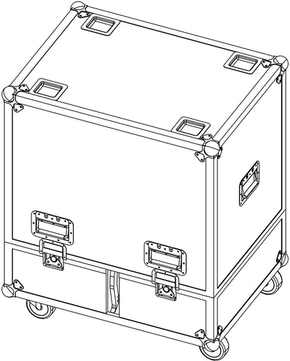 d&b audiotechnik E7462.000 Touring Case for V8 / V12 Loudspeakers - Holds 2
