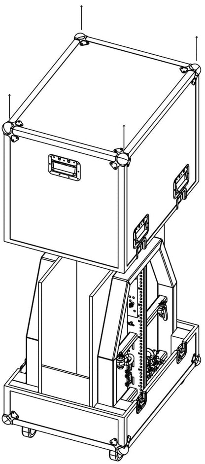 d&b audiotechnik E7465.000 Touring Case for V Flying Frame - Holds 2