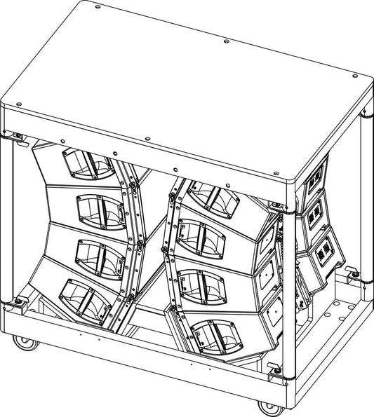 d&b audiotechnik E7471.000 Touring Cart for Y8 / Y12 Loudspeakers - Holds 8