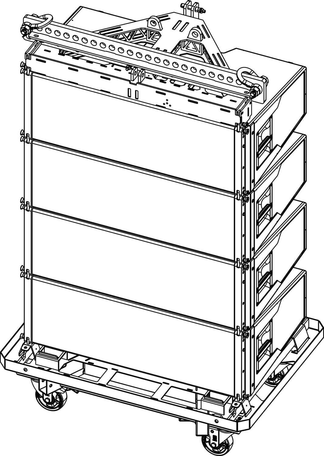 d&b audiotechnik E7495.000 Touring Cart for KSL8 / KSL12 Speakers in Tension Mode
