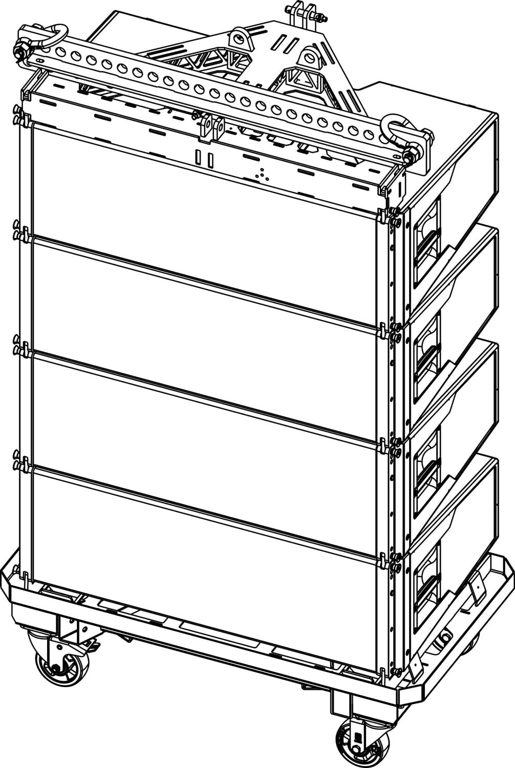 d&b audiotechnik E7802.000 Touring Cart for KSL8 / KSL12 Loudspeakers