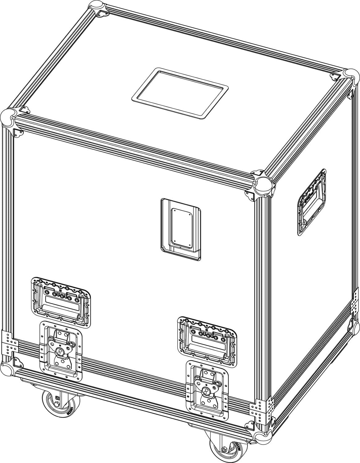 d&b audiotechnik E7927.000 Touring Case for AL60 / AL90 Speakers - Holds 2