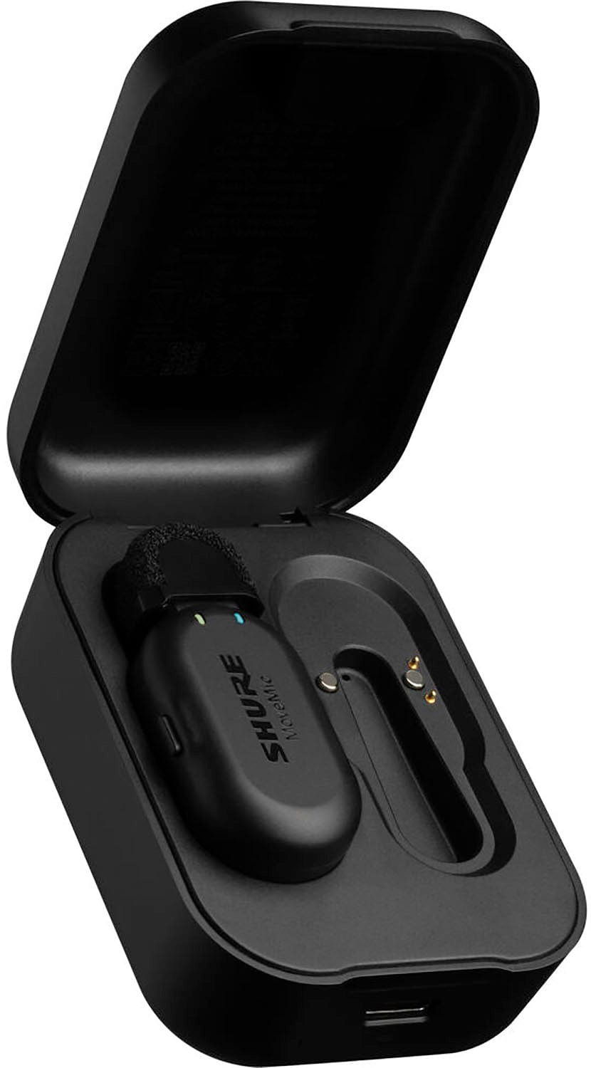 Shure MV-ONE-Z7 MoveMic Wireless Lavalier Microphone for Phones with Charge Case