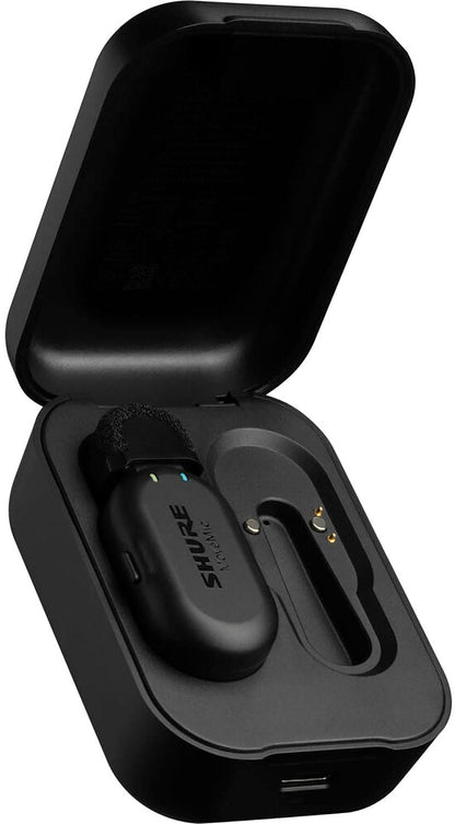 Shure MV-ONE-Z7 MoveMic Wireless Lavalier Microphone for Phones with Charge Case