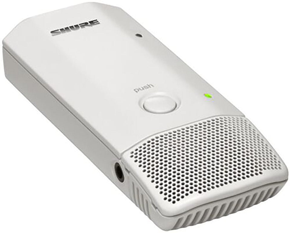Shure MXW6W/C=-Z10 Boundary Transceiver - Cardioid with Z10 Frequency Band - White