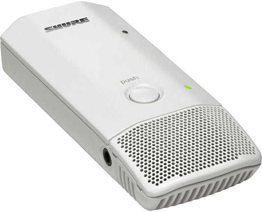 Shure MXW6XW/C=-Z10 Boundary Microphone Transmitter for Microflex Systems - Cardioid - White