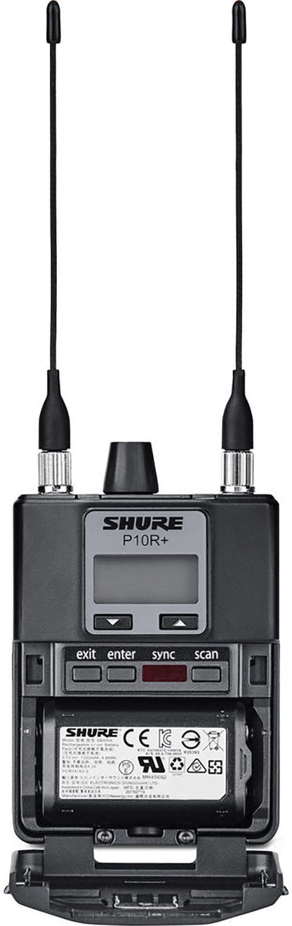Shure P10R+=-H22 Diversity Bodypack Receiver for Shure PSM 1000 Personal Monitor System - H22 Band
