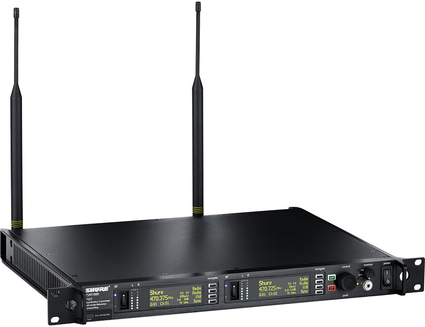 Shure P10TR+425CL-G10 PSM1000 Monitor System - Dual Transmitter/2x Bodypacks/2x Earphones - G10 Band