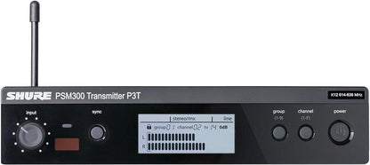 Shure P3TR112GR-J13 PSM300 Wireless System with SE112-GR Earphones - G20 Band