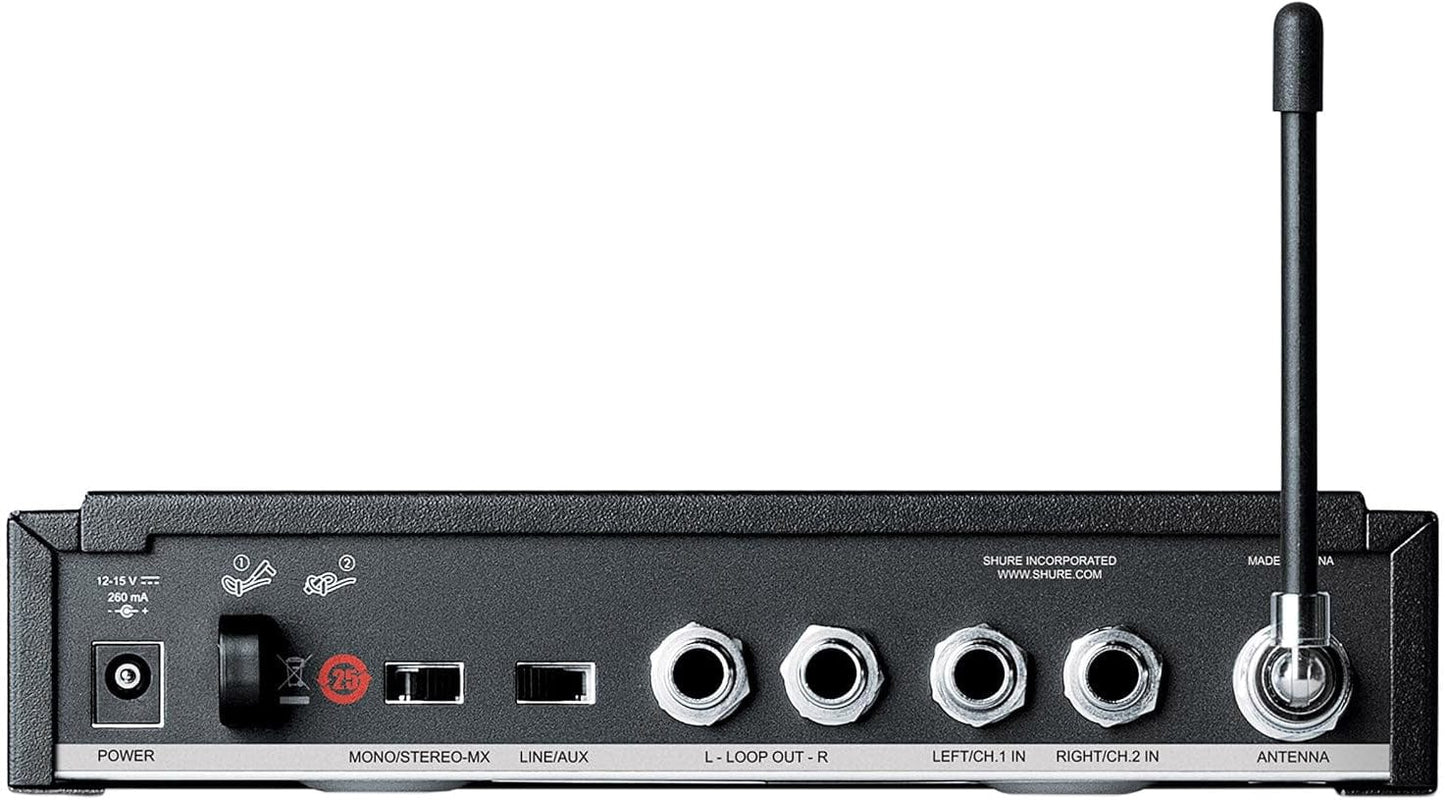 Shure P3TR112GR-J13 PSM300 Wireless System with SE112-GR Earphones - G20 Band