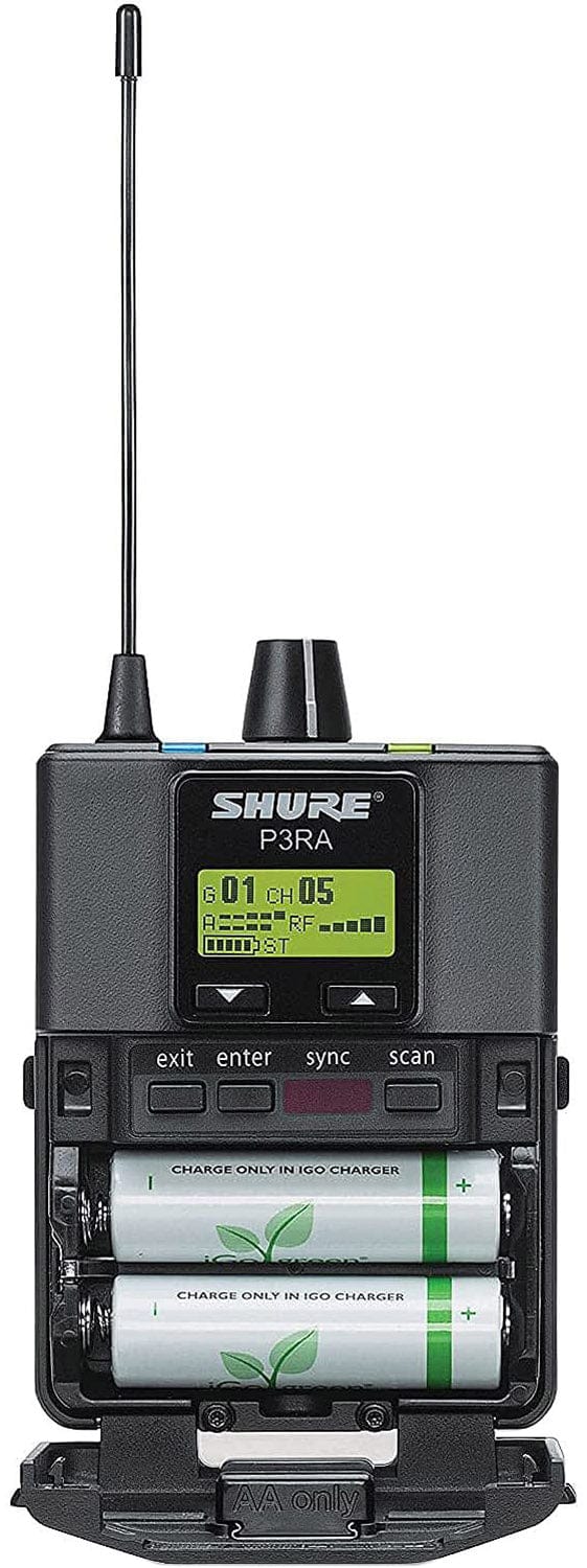 Shure P3TRA215CL-H20 Wireless Personal Monitor System Set - H20 Band