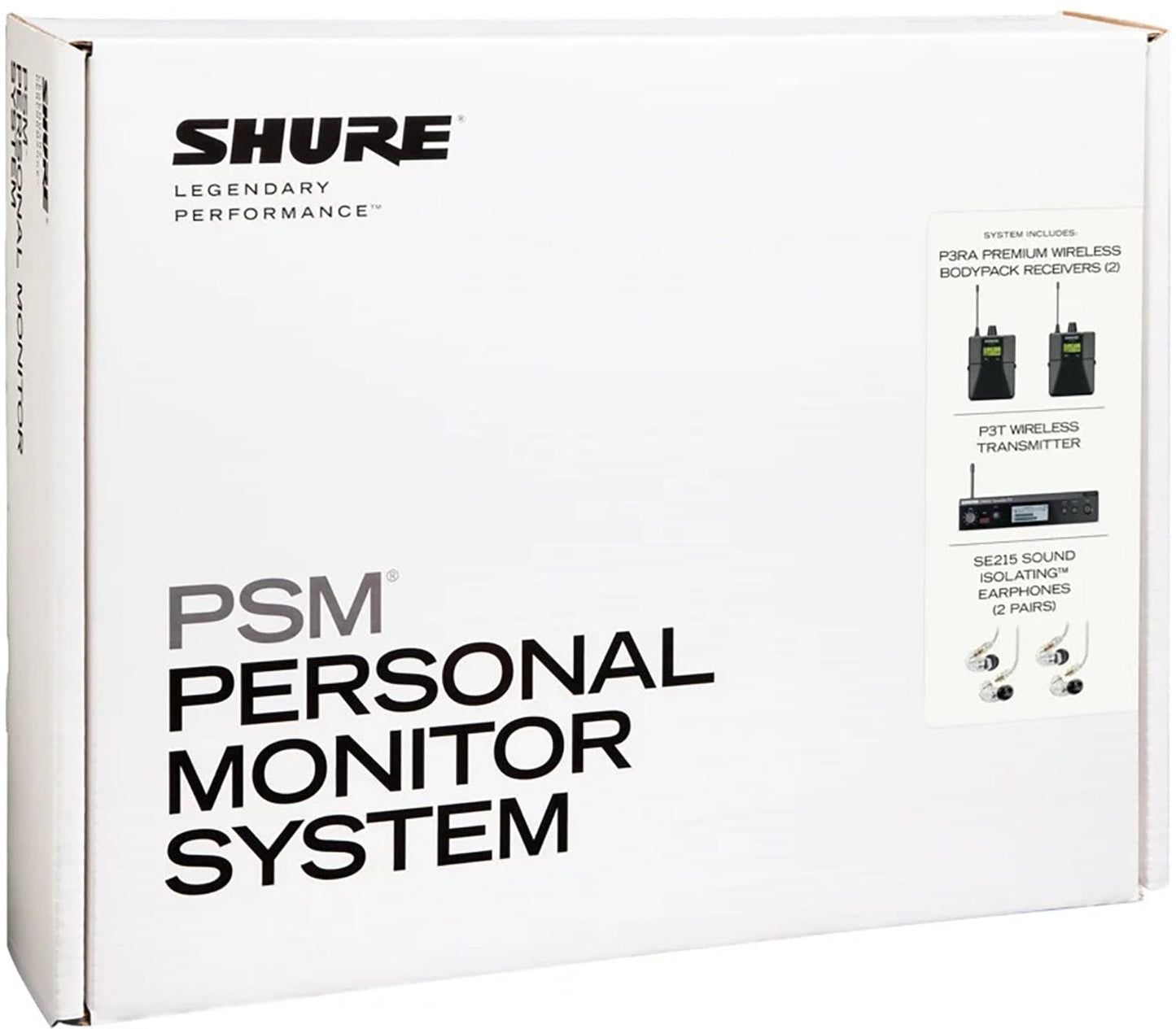 Shure P3TRA215TWP-G20 PSM300 Twinpack Pro Monitoring System with Earphones - G20 Frequency