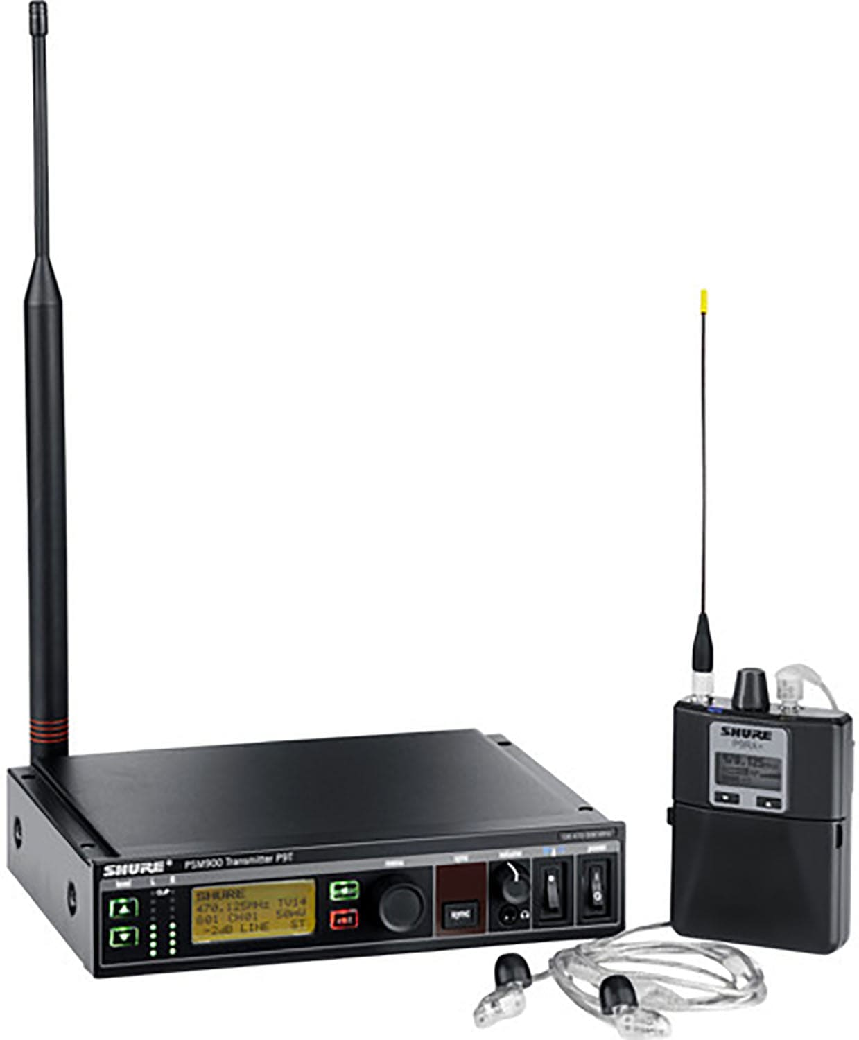 Shure P9TRA+425CL-G6 PSM900 Personal Monitor System - Transmitter/Bodypack/Earphones - G6 Band