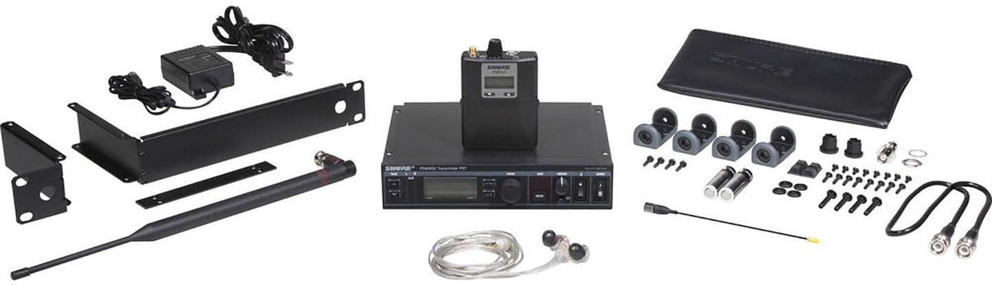 Shure P9TRA+425CL-H21 PSM1000 Monitor System - Dual Transmitter/2x Bodypacks/2x Earphones - H21 Band