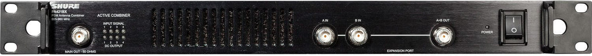 Shure PA421BX 4-Channel Antenna Combiner for PSM Wireless Systems - 865-960 Mhz