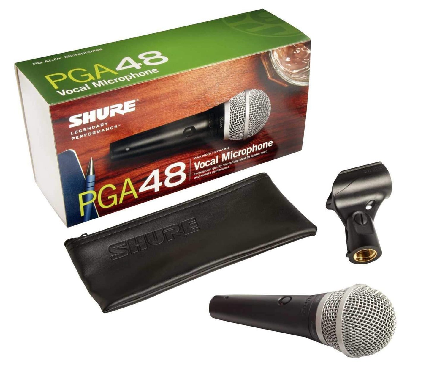 Shure PGA48-LC Dynamic Vocal Microphone - No Cable