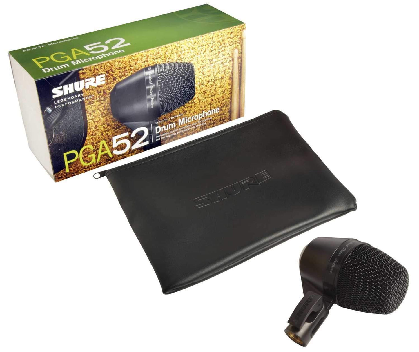 Shure PGA52-LC Dynamic Kick Drum Microphone - No Cable