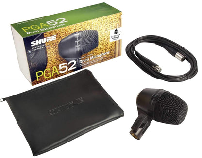 Shure PGA52-XLR Dynamic Kick Drum Microphone with XLR Cable