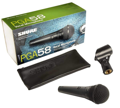 Shure PGA58-LC Dynamic Vocal Microphone - No Cable