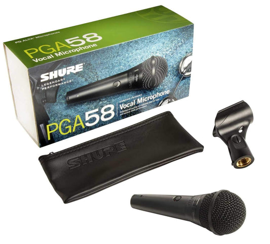 Shure PGA58-LC Dynamic Vocal Microphone - No Cable