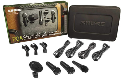 Shure PGASTUDIOKIT4 4-Piece Microphone Studio Kit