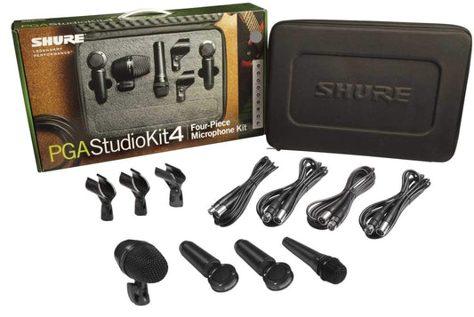 Shure PGASTUDIOKIT4 4-Piece Microphone Studio Kit