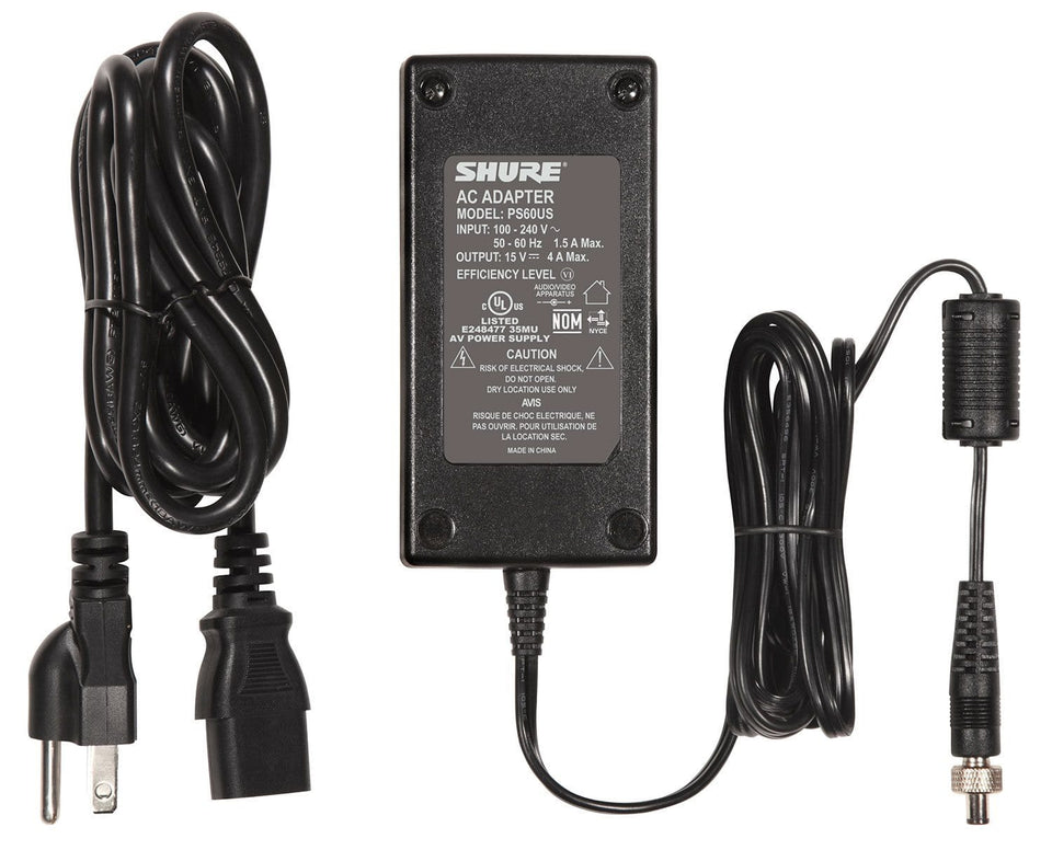 Shure PS60US Replacement In-Line US Power Supply