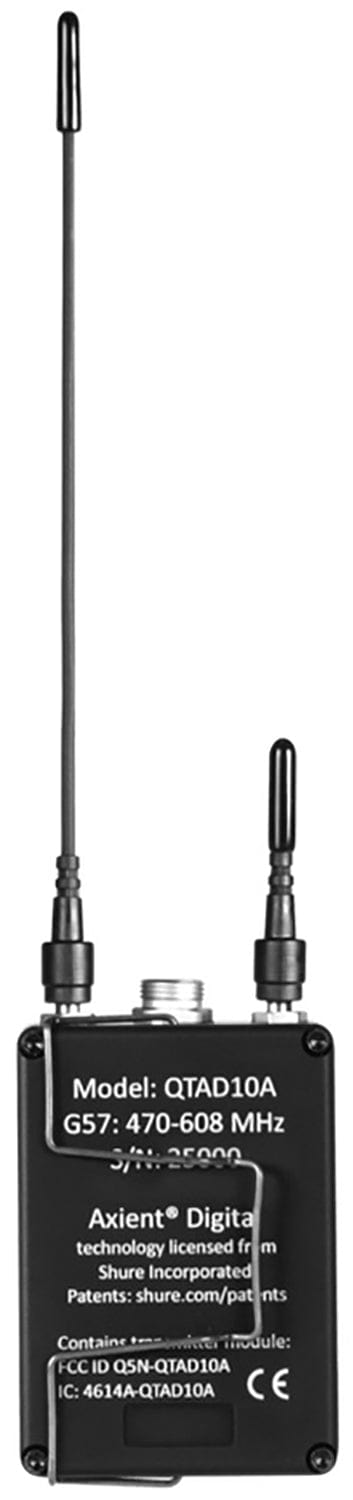 Shure Axient QTAD10AL Q5X AquaMic - G57 Band