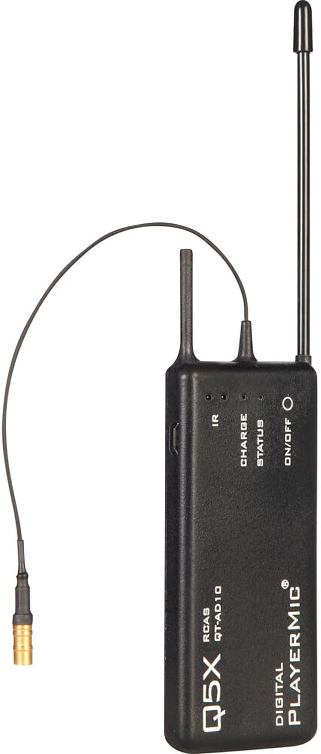 Shure QTAD10P=-G56 AD10P PlayerMic Transmitter - 470-636 MegaHertz