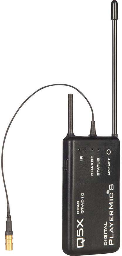 Shure QTAD10PS=-G56 AD10PS PlayerMic Short Transmitter - 470-636 MegaHertz
